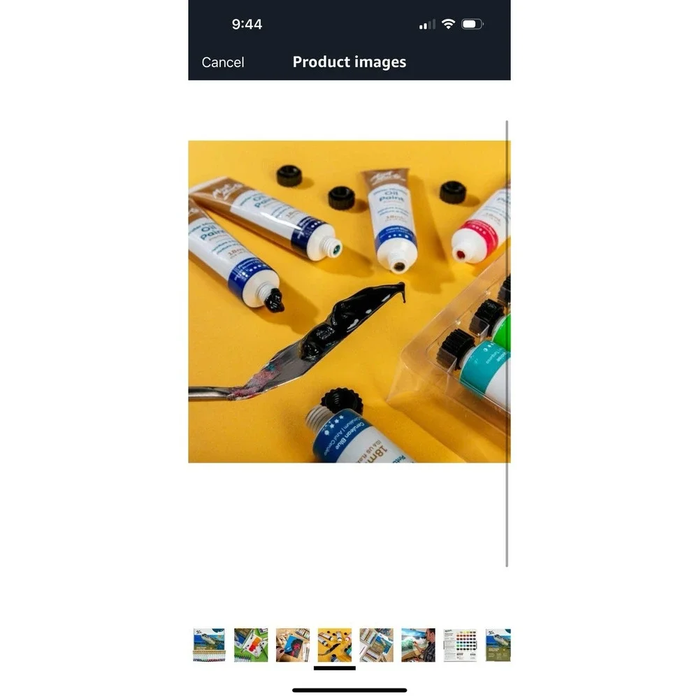 Monte Marde premium H2O Water Mixable Oil Paint Set, 36 Piece 18ml Tubes‎